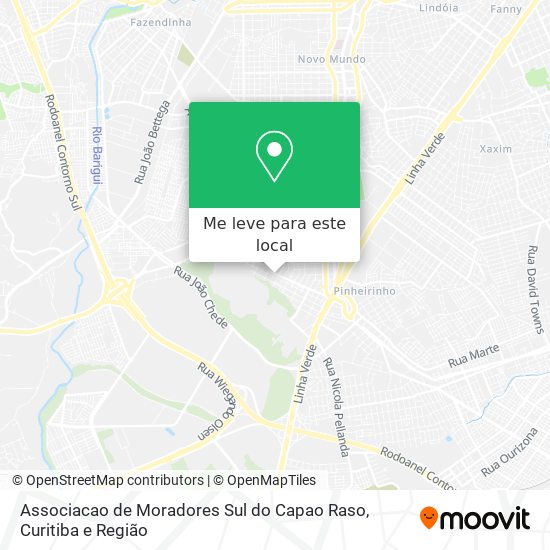 Associacao de Moradores Sul do Capao Raso mapa