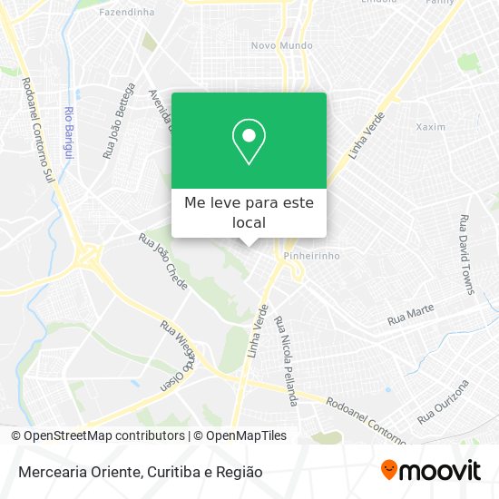 Mercearia Oriente mapa
