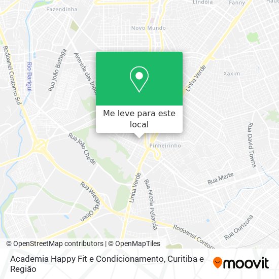 Academia Happy Fit e Condicionamento mapa