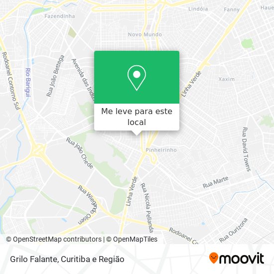 Grilo Falante mapa