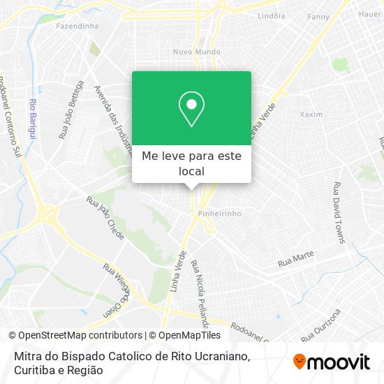 Mitra do Bispado Catolico de Rito Ucraniano mapa