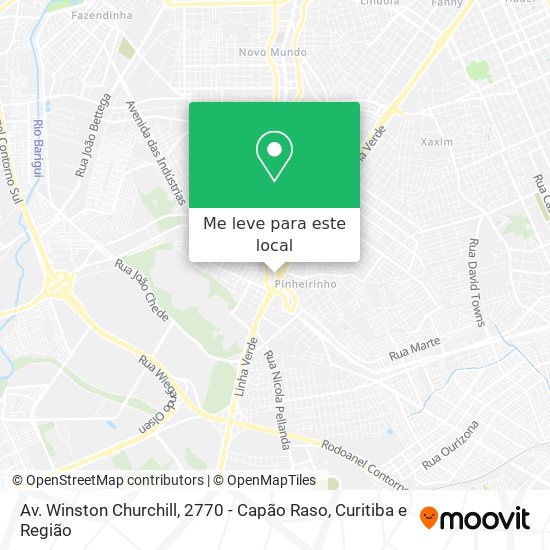 Av. Winston Churchill, 2770 - Capão Raso mapa