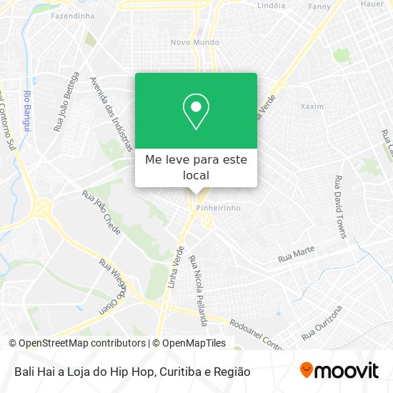 Bali Hai a Loja do Hip Hop mapa