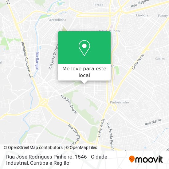 Rua José Rodrigues Pinheiro, 1546 - Cidade Industrial mapa