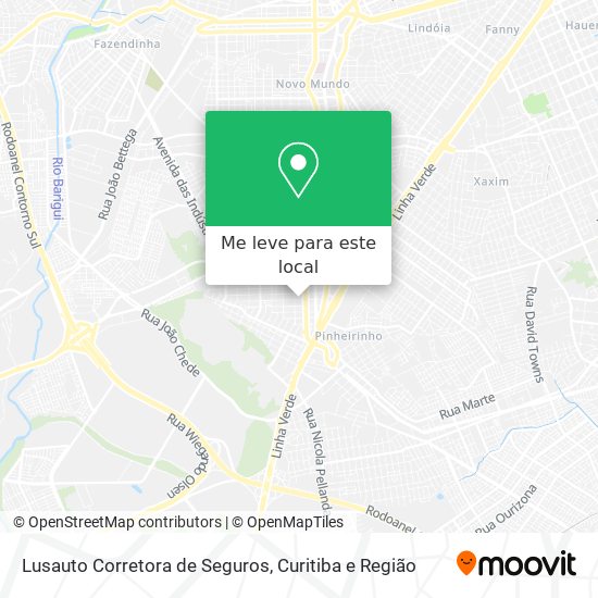 Lusauto Corretora de Seguros mapa