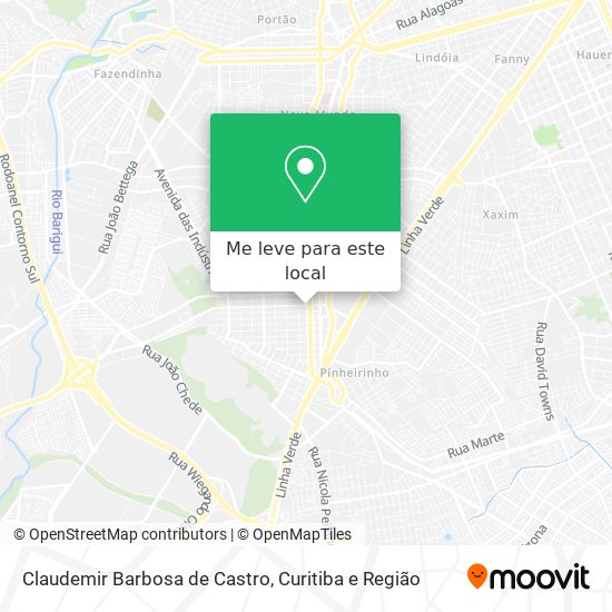 Claudemir Barbosa de Castro mapa