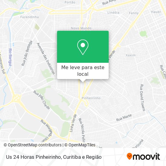 Us 24 Horas Pinheirinho mapa