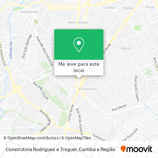 Construtora Rodrigues e Troguer mapa