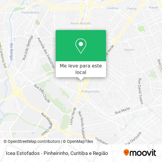 Icea Estofados - Pinheirinho mapa