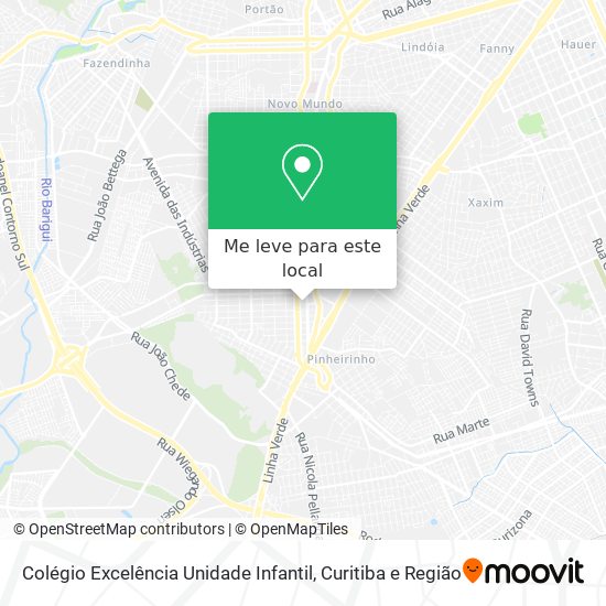 Colégio Excelência Unidade Infantil mapa