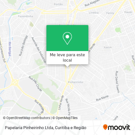 Papelaria Pinheirinho Ltda mapa