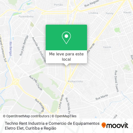 Techno Rent Industria e Comercio de Equipamentos Eletro Elet mapa