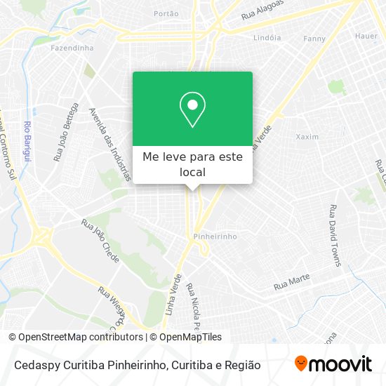 Cedaspy Curitiba Pinheirinho mapa