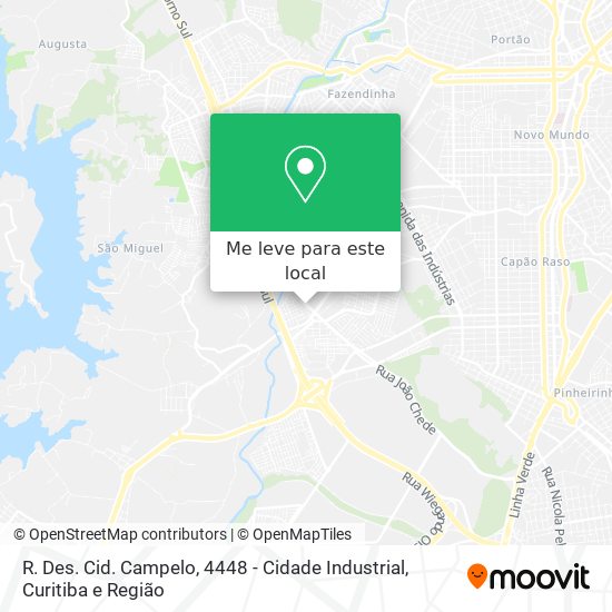 R. Des. Cid. Campelo, 4448 - Cidade Industrial mapa