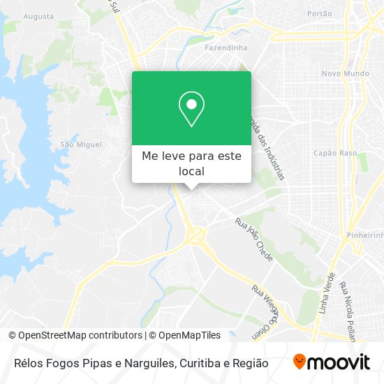 Rélos Fogos Pipas e Narguiles mapa