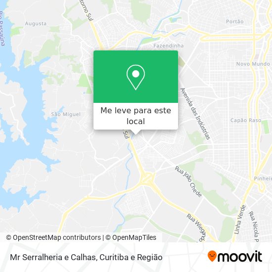Mr Serralheria e Calhas mapa