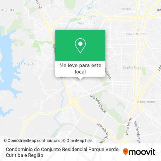 Condominio do Conjunto Residencial Parque Verde mapa