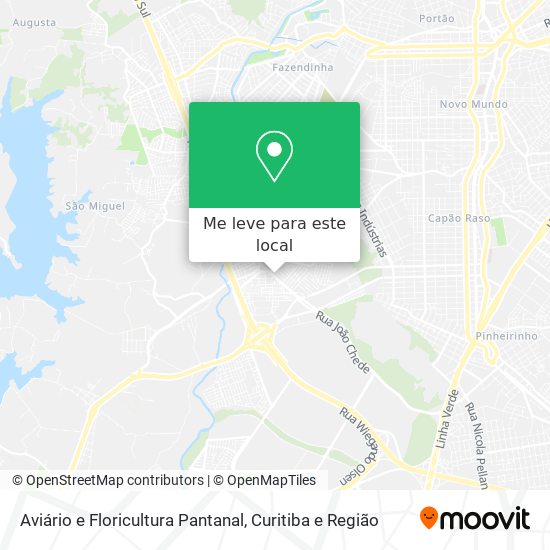 Aviário e Floricultura Pantanal mapa