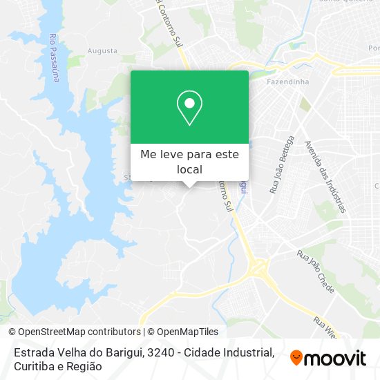 Estrada Velha do Barigui, 3240 - Cidade Industrial mapa