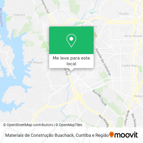 Materiais de Construção Buachack mapa