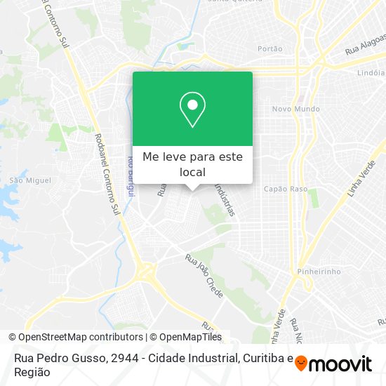 Rua Pedro Gusso, 2944 - Cidade Industrial mapa