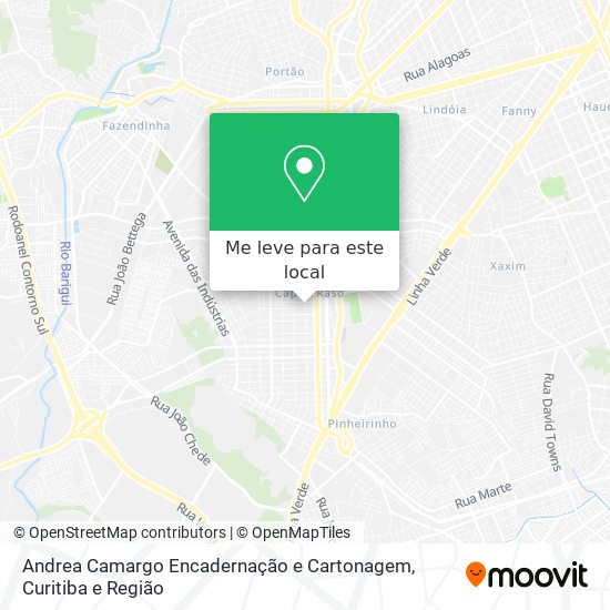 Andrea Camargo Encadernação e Cartonagem mapa