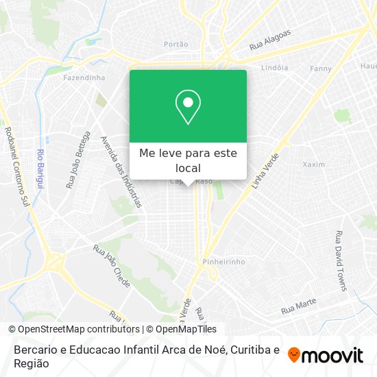 Bercario e Educacao Infantil Arca de Noé mapa