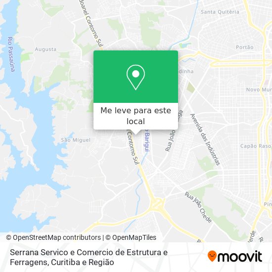 Serrana Servico e Comercio de Estrutura e Ferragens mapa