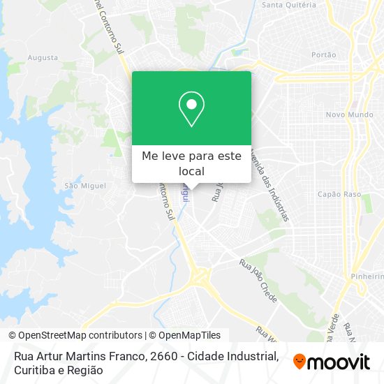 Rua Artur Martins Franco, 2660 - Cidade Industrial mapa
