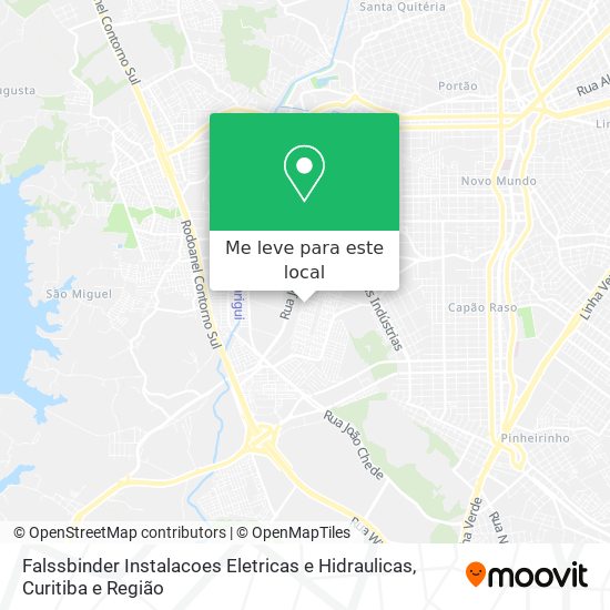 Falssbinder Instalacoes Eletricas e Hidraulicas mapa