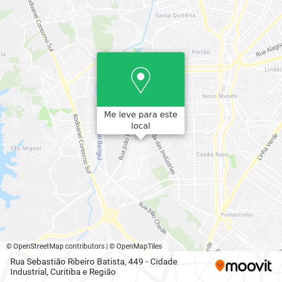 Rua Sebastião Ribeiro Batista, 449 - Cidade Industrial mapa