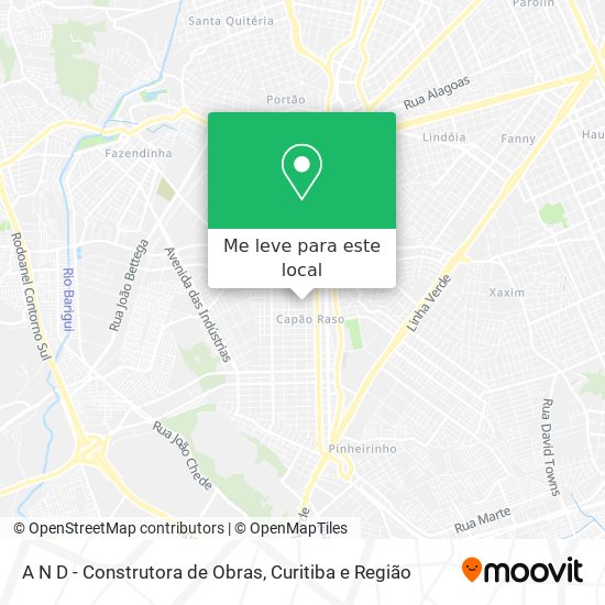 A N D - Construtora de Obras mapa