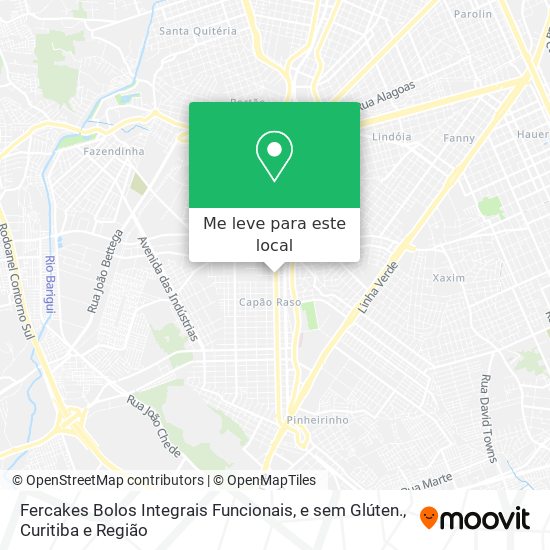 Fercakes Bolos Integrais Funcionais, e sem Glúten. mapa