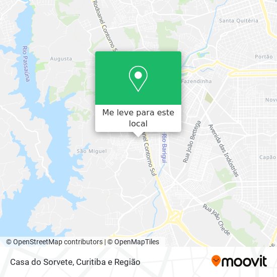 Casa do Sorvete mapa