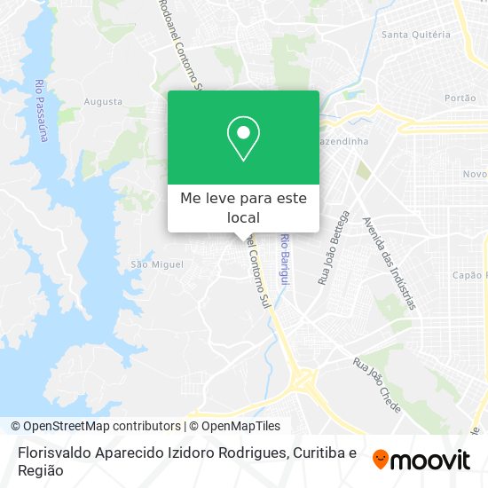 Florisvaldo Aparecido Izidoro Rodrigues mapa