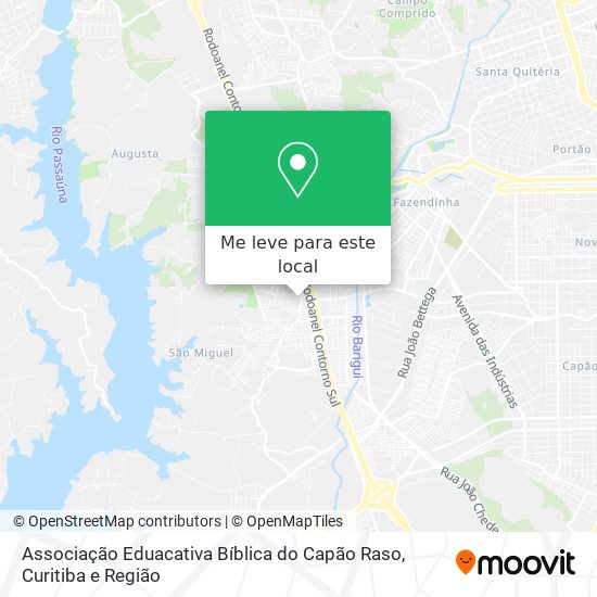 Associação Eduacativa Bíblica do Capão Raso mapa