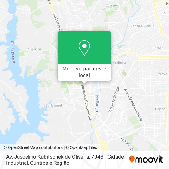 Av. Juscelino Kubitschek de Oliveira, 7043 - Cidade Industrial mapa