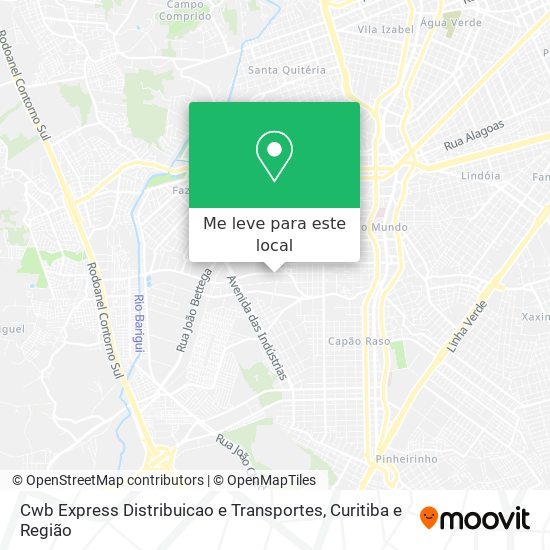 Cwb Express Distribuicao e Transportes mapa