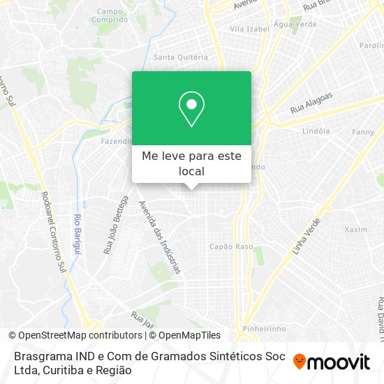 Brasgrama IND e Com de Gramados Sintéticos Soc Ltda mapa