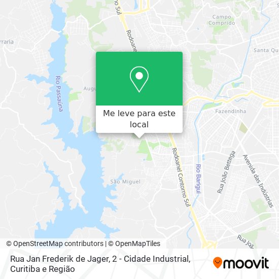 Rua Jan Frederik de Jager, 2 - Cidade Industrial mapa