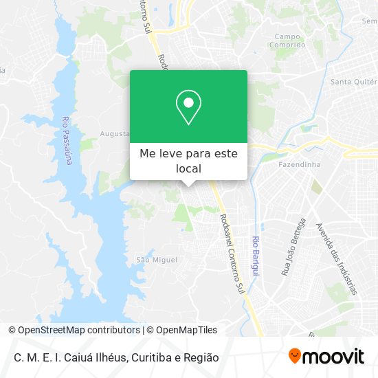 C. M. E. I. Caiuá Ilhéus mapa