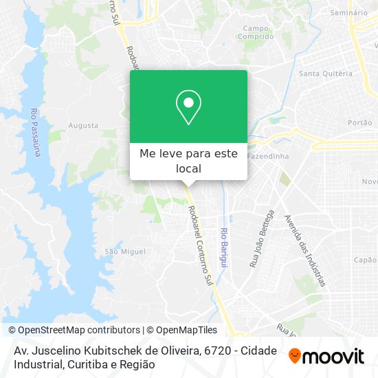 Av. Juscelino Kubitschek de Oliveira, 6720 - Cidade Industrial mapa