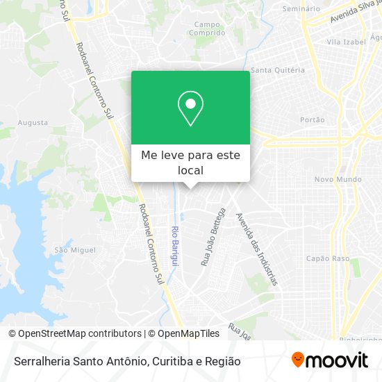 Serralheria Santo Antônio mapa