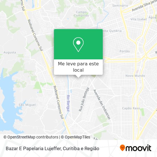 Bazar E Papelaria Lujeffer mapa