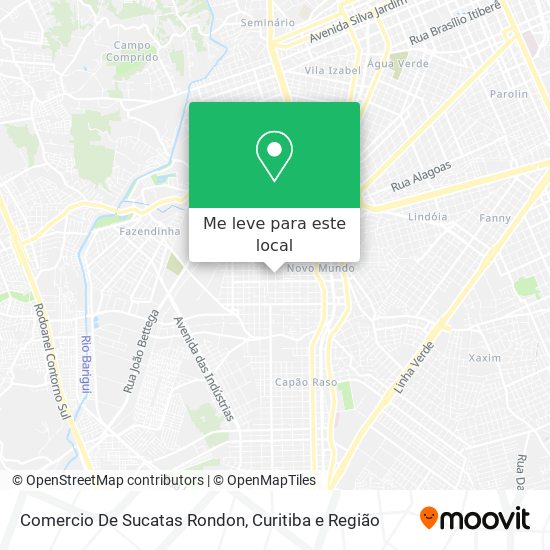 Comercio De Sucatas Rondon mapa