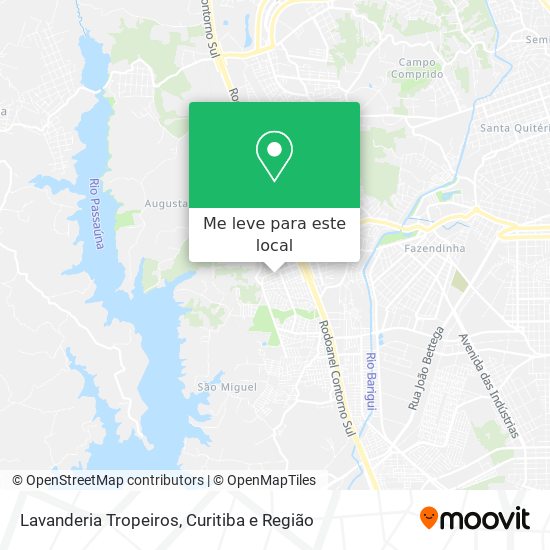 Lavanderia Tropeiros mapa