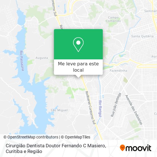 Cirurgião Dentista Doutor Fernando C Masiero mapa