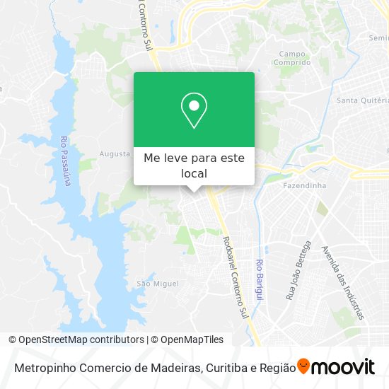 Metropinho Comercio de Madeiras mapa