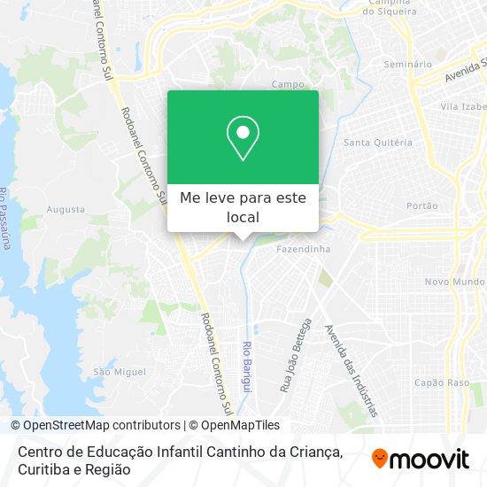 Centro de Educação Infantil Cantinho da Criança mapa