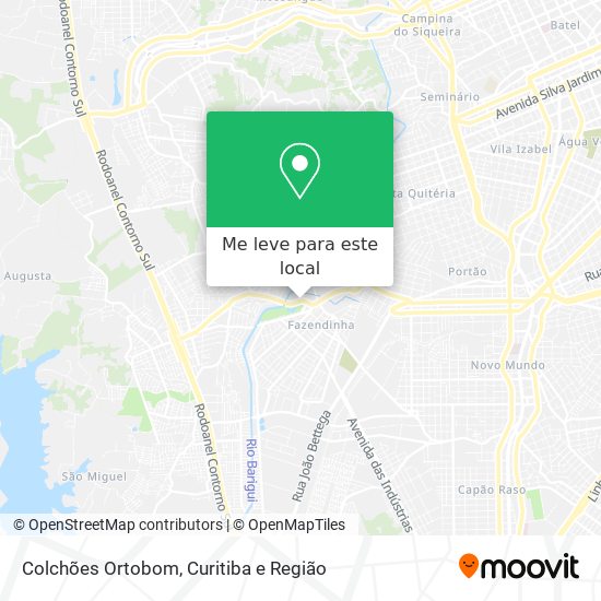 Colchões Ortobom mapa